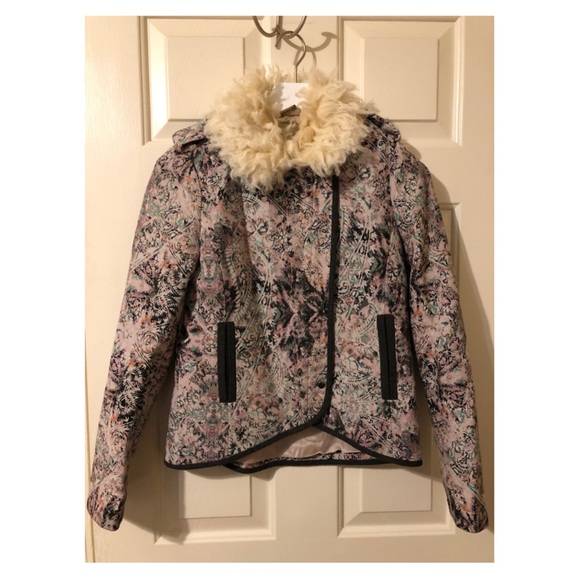 Elevenses x Anthro Fur Collar Jacket - Picture 2 of 7